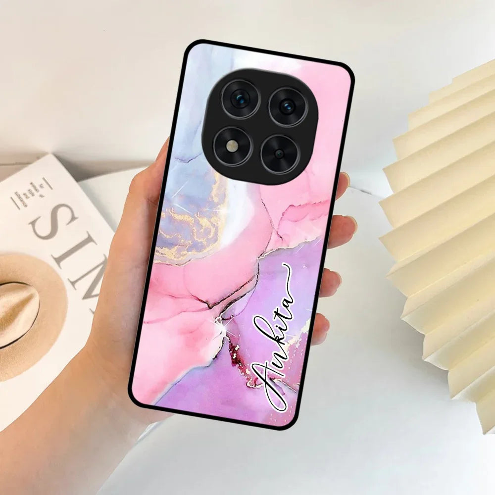 Pink Marble Glossy Metal Case Cover For Redmi - ShopOnCliQ