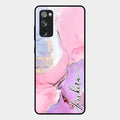Pink Marble Glossy Metal Case Cover For Samsung Galaxy S20 Fe 5G