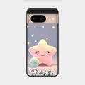 Pink Star Glossy Metal Case Cover For Google Pixel 8 5G