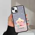 Pink Star Glossy Metal Case Cover For iPhone - ShopOnCliQ