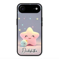 Pink Star Glossy Metal Case Cover For iPhone Air