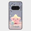 Pink Star Glossy Metal Case Cover For Nothing Phone 3A 5G