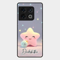 Pink Star Glossy Metal Case Cover For Oneplus 10 Pro 5G