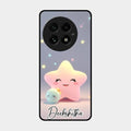 Pink Star Glossy Metal Case Cover For Oneplus 13 5G