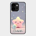 Pink Star Glossy Metal Case Cover For Oneplus 13S 5G