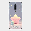 Pink Star Glossy Metal Case Cover For Oneplus 7 Pro