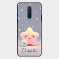 Pink Star Glossy Metal Case Cover For Oneplus 8