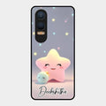 Pink Star Glossy Metal Case Cover For Oneplus Nord Ce 4 Lite 5G