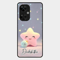 Pink Star Glossy Metal Case Cover For Oneplus Nord Ce5 5G