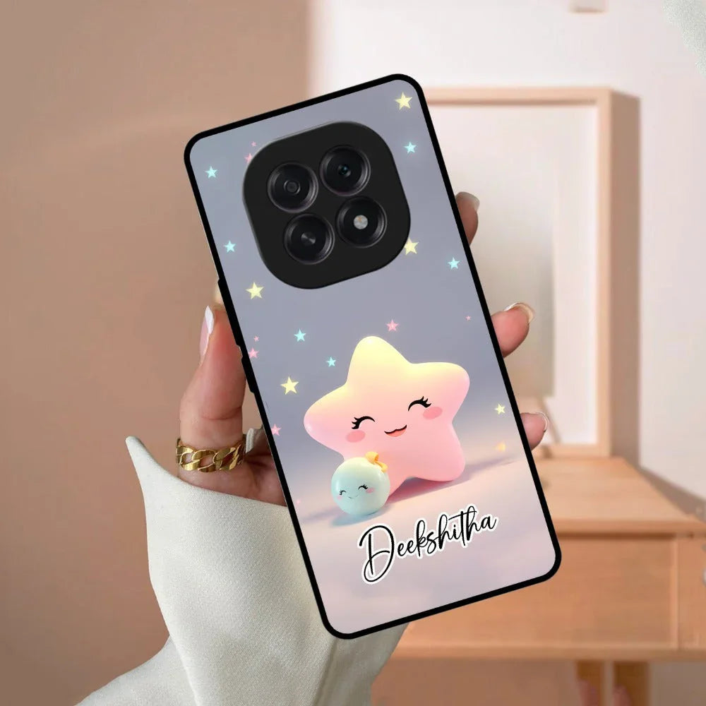 Pink Star Glossy Metal Case Cover For Oppo - ShopOnCliQ