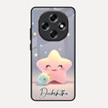 Pink Star Glossy Metal Case Cover For Oppo F31 Pro 5G