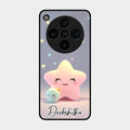 Pink Star Glossy Metal Case Cover For Oppo Find X8 Pro 5G