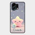 Pink Star Glossy Metal Case Cover For Oppo K13 Turbo 5G