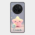 Pink Star Glossy Metal Case Cover For Realme 12 Pro 5G