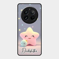 Pink Star Glossy Metal Case Cover For Realme 12 Pro Plus 5G