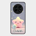 Pink Star Glossy Metal Case Cover For Realme 13 Pro Plus 5G