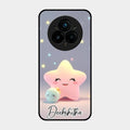 Pink Star Glossy Metal Case Cover For Realme 14 Pro 5G