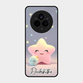 Pink Star Glossy Metal Case Cover For Realme 14 Pro Plus 5G
