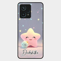Pink Star Glossy Metal Case Cover For Realme 9 Pro Plus 5G