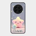 Pink Star Glossy Metal Case Cover For Realme Narzo 70 Pro 5G