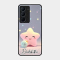 Pink Star Glossy Metal Case Cover For Realme Narzo 80X 5G