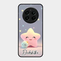 Pink Star Glossy Metal Case Cover For Realme P1 5G