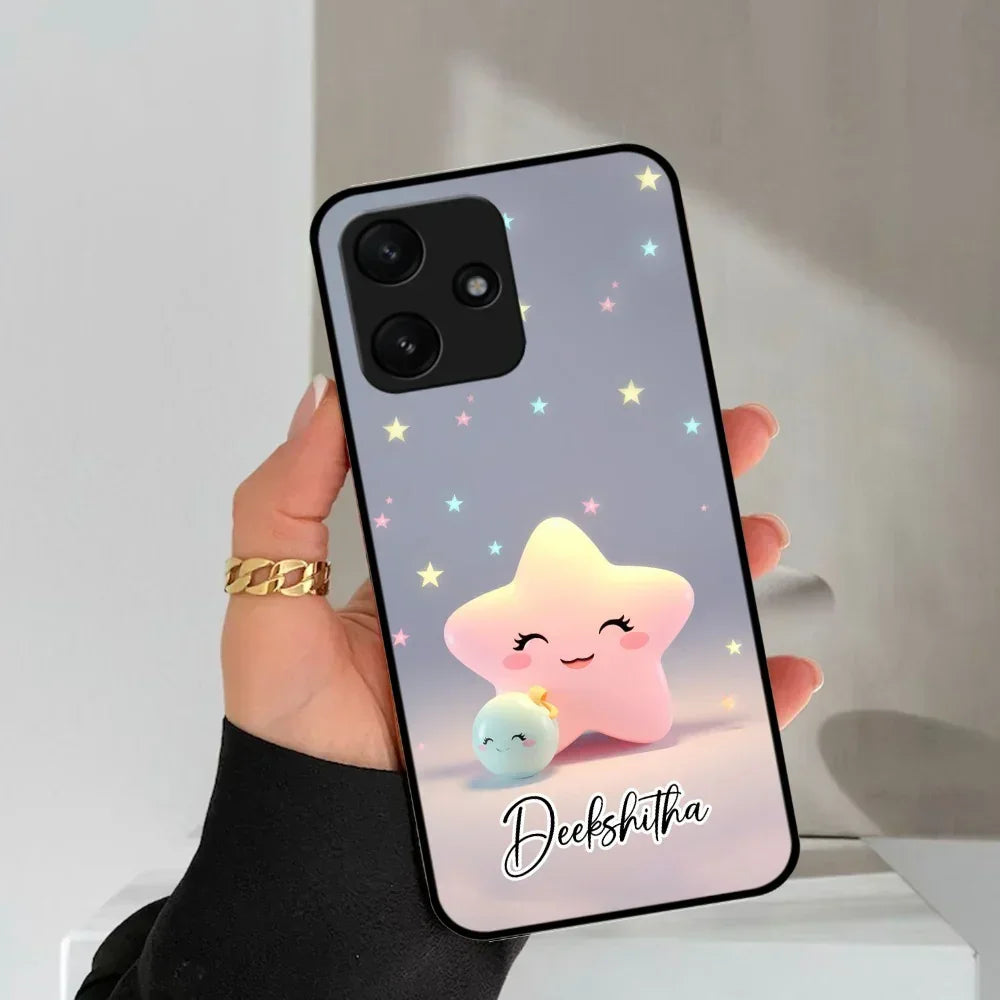 Pink Star Glossy Metal Case Cover For Poco - ShopOnCliQ