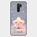 Pink Star Glossy Metal Case Cover For Redmi 9 Prime