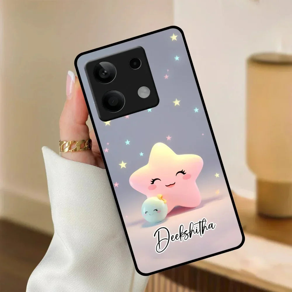 Pink Star Glossy Metal Case Cover For Redmi - ShopOnCliQ