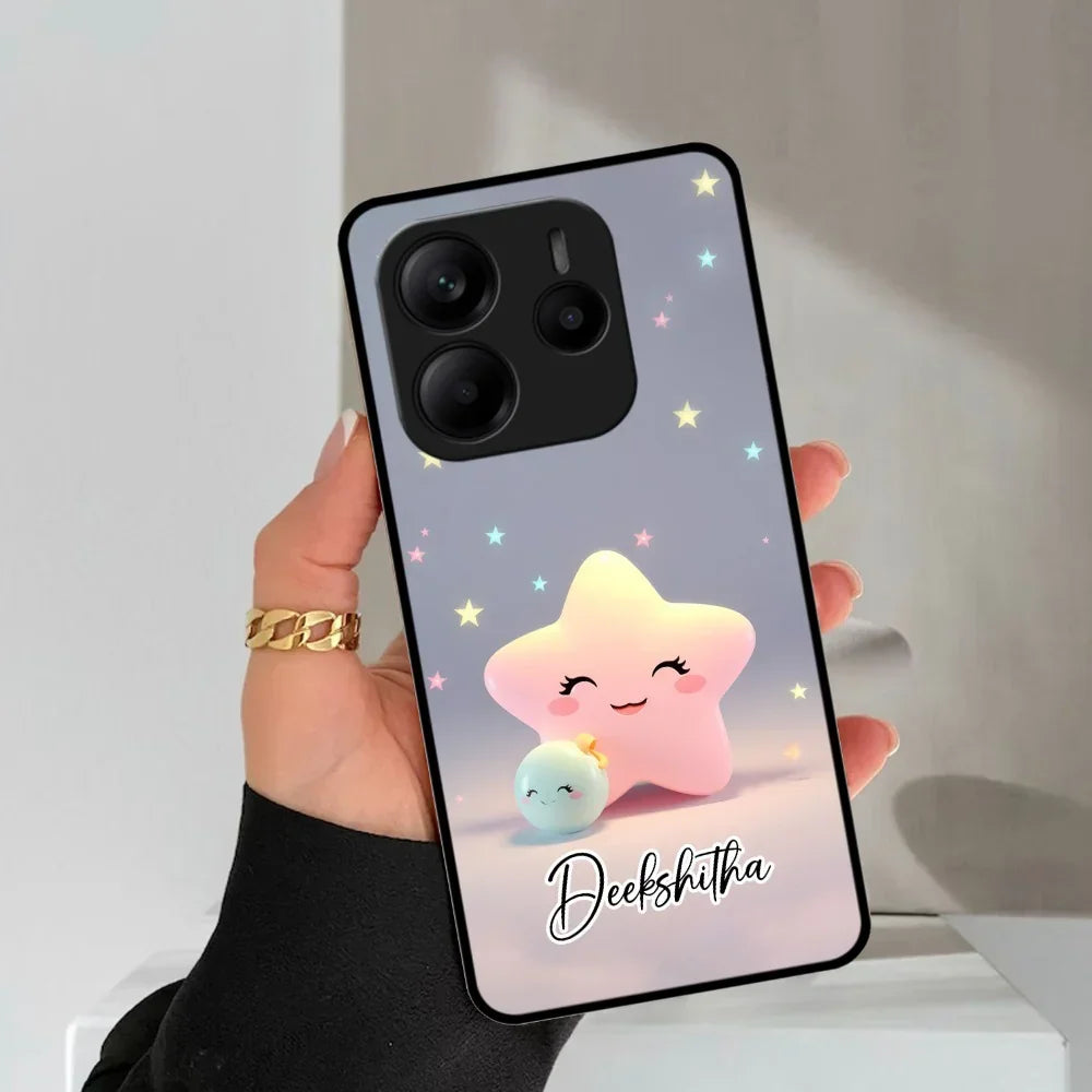 Pink Star Glossy Metal Case Cover For Redmi - ShopOnCliQ