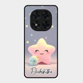 Pink Star Glossy Metal Case Cover For Redmi Note 15 Pro Plus 5G