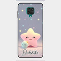Pink Star Glossy Metal Case Cover For Redmi Note 9 Pro Max