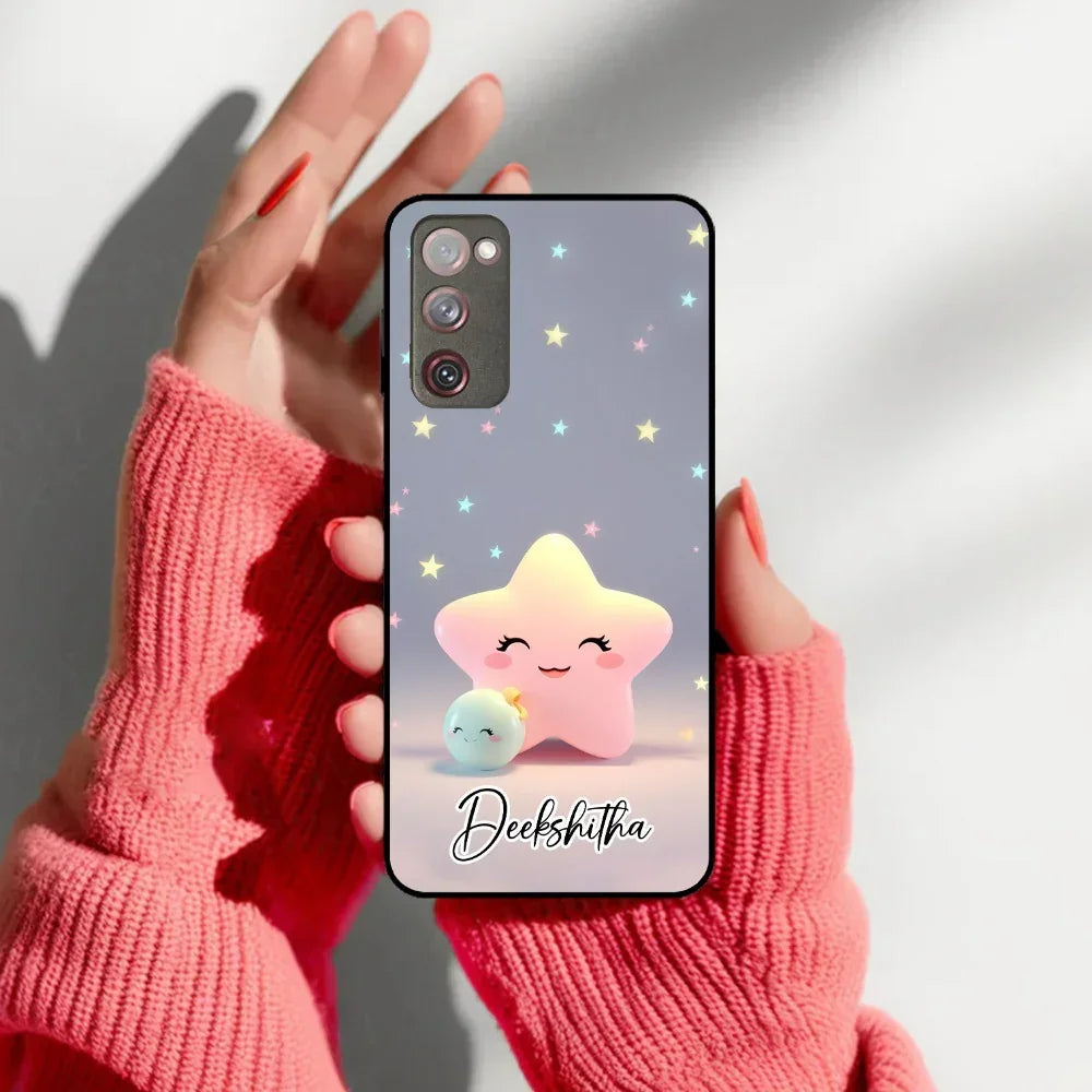 Pink Star Glossy Metal Case Cover For Samsung - ShopOnCliQ