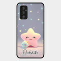 Pink Star Glossy Metal Case Cover For Samsung Galaxy F23 5G