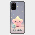 Pink Star Glossy Metal Case Cover For Samsung Galaxy S20 Plus