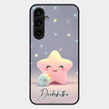 Pink Star Glossy Metal Case Cover For Samsung Galaxy S23 Fe 5G
