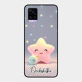 Pink Star Glossy Metal Case Cover For Vivo V20