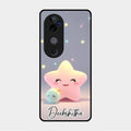 Pink Star Glossy Metal Case Cover For Vivo V40 Pro 5G