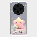 Pink Star Glossy Metal Case Cover For Vivo X100 5G