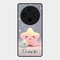 Pink Star Glossy Metal Case Cover For Vivo X100 Pro 5G