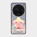 Pink Star Glossy Metal Case Cover For Vivo X200 Pro 5G