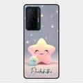 Pink Star Glossy Metal Case Cover For Vivo X70 Pro 5G