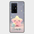 Pink Star Glossy Metal Case Cover For Vivo X70 Pro Plus 5G