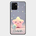 Pink Star Glossy Metal Case Cover For Vivo Y01
