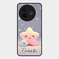 Pink Star Glossy Metal Case Cover For Vivo Y39 5G