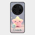 Pink Star Glossy Metal Case Cover For Xiaomi 14 Ultra