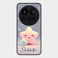 Pink Star Glossy Metal Case Cover For Xiaomi 15 Ultra 5G