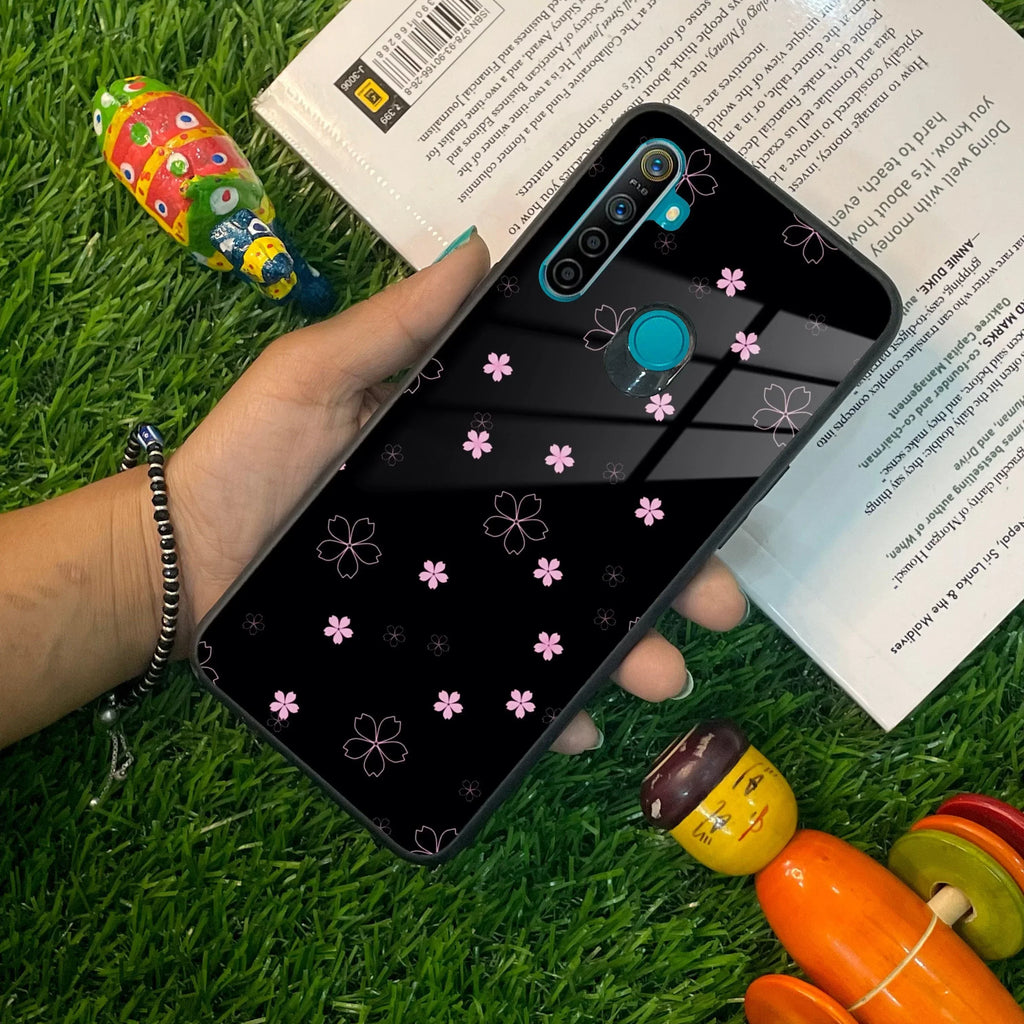 Floral Night Glass Case Cover For Realme/Narzo - ShopOnCliQ