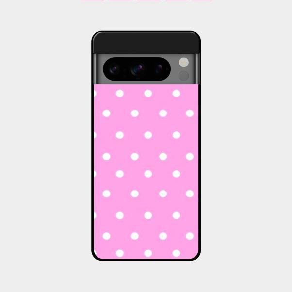 Pollaka Dot Glossy Metal Case Cover For Google Pixel 8 Pro 5G