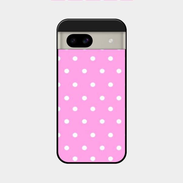 Pollaka Dot Glossy Metal Case Cover For Google Pixel 8A 5G